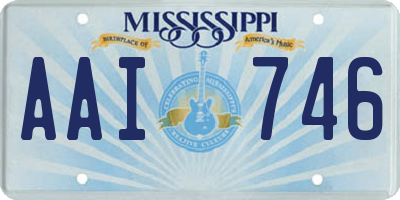 MS license plate AAI746