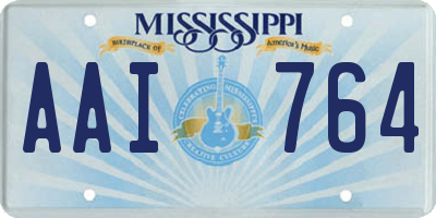 MS license plate AAI764