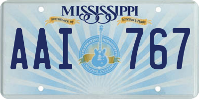 MS license plate AAI767