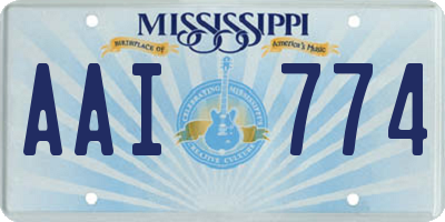 MS license plate AAI774