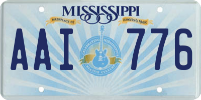 MS license plate AAI776