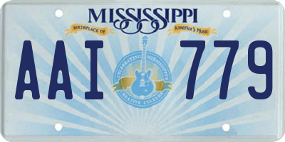 MS license plate AAI779