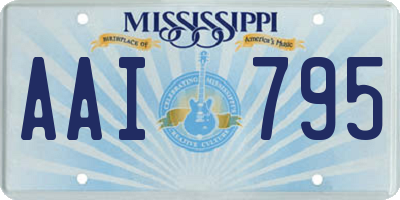 MS license plate AAI795