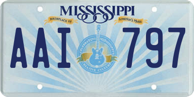 MS license plate AAI797