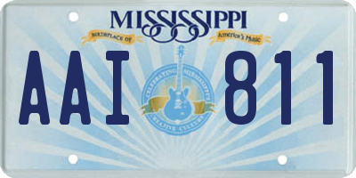 MS license plate AAI811