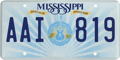 MS license plate AAI819