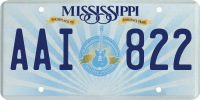 MS license plate AAI822