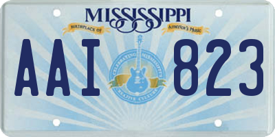 MS license plate AAI823