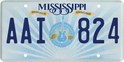 MS license plate AAI824