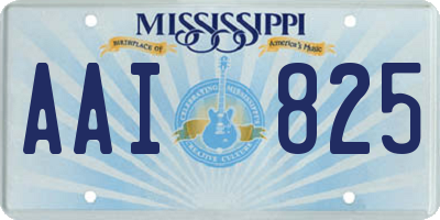 MS license plate AAI825