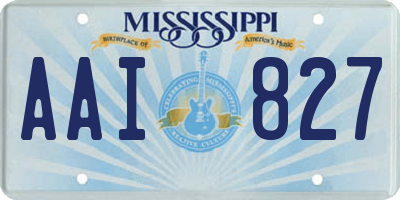 MS license plate AAI827