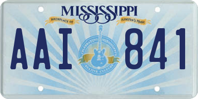 MS license plate AAI841