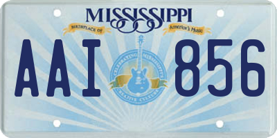 MS license plate AAI856