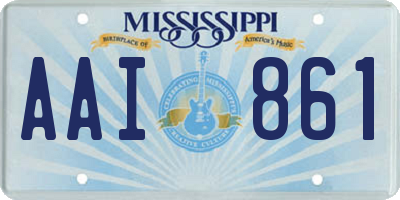 MS license plate AAI861