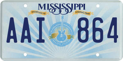 MS license plate AAI864