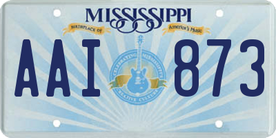 MS license plate AAI873