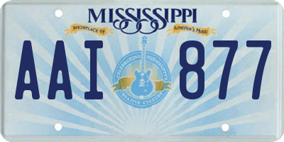 MS license plate AAI877