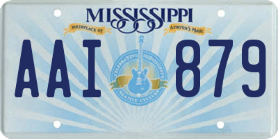 MS license plate AAI879