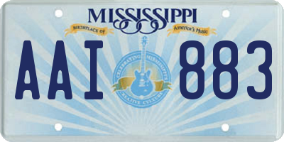 MS license plate AAI883