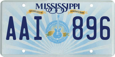 MS license plate AAI896