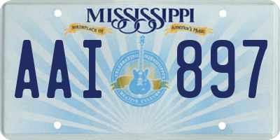 MS license plate AAI897