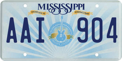 MS license plate AAI904