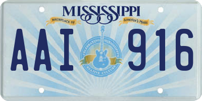 MS license plate AAI916