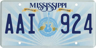 MS license plate AAI924