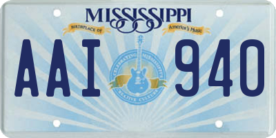 MS license plate AAI940