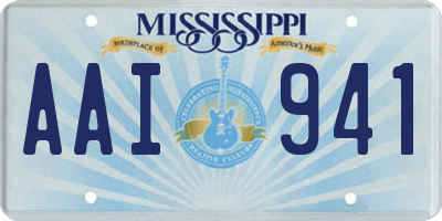 MS license plate AAI941