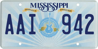 MS license plate AAI942