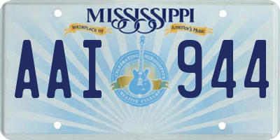 MS license plate AAI944