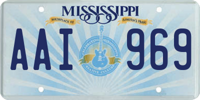 MS license plate AAI969