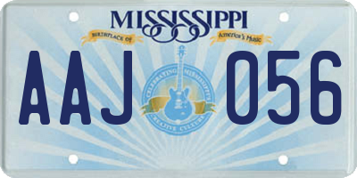 MS license plate AAJ056