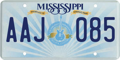 MS license plate AAJ085