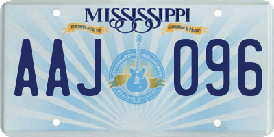 MS license plate AAJ096