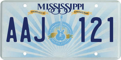 MS license plate AAJ121