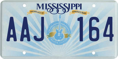 MS license plate AAJ164