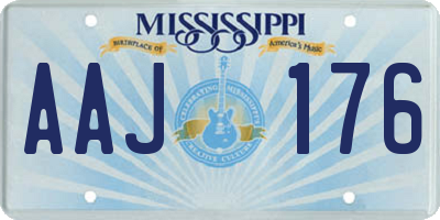 MS license plate AAJ176