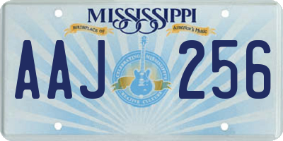 MS license plate AAJ256