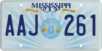 MS license plate AAJ261