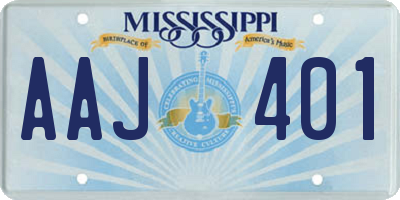 MS license plate AAJ401