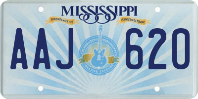 MS license plate AAJ620