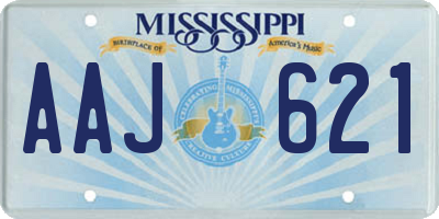 MS license plate AAJ621