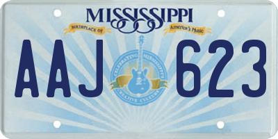 MS license plate AAJ623