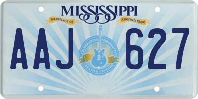 MS license plate AAJ627