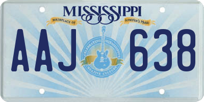 MS license plate AAJ638