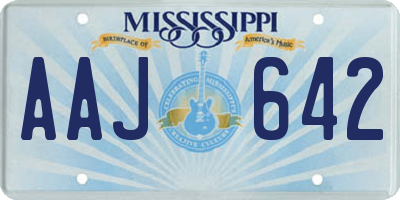 MS license plate AAJ642