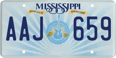 MS license plate AAJ659