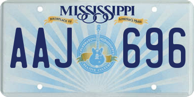 MS license plate AAJ696